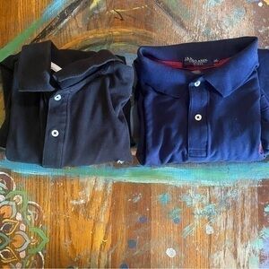 Bundle of Two U.S. Polo Association Men’s 2XL Blue Short Sleeve Shirt and Black